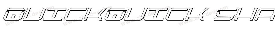 QuickQuick Shadow ItalCondensed字体转换